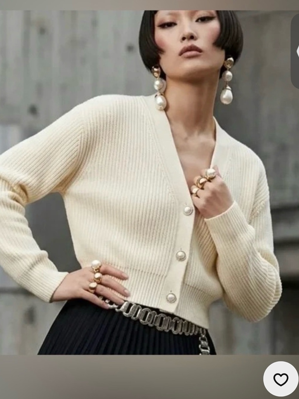 CINQ A SEPT Palmer V neck cardigan sweater